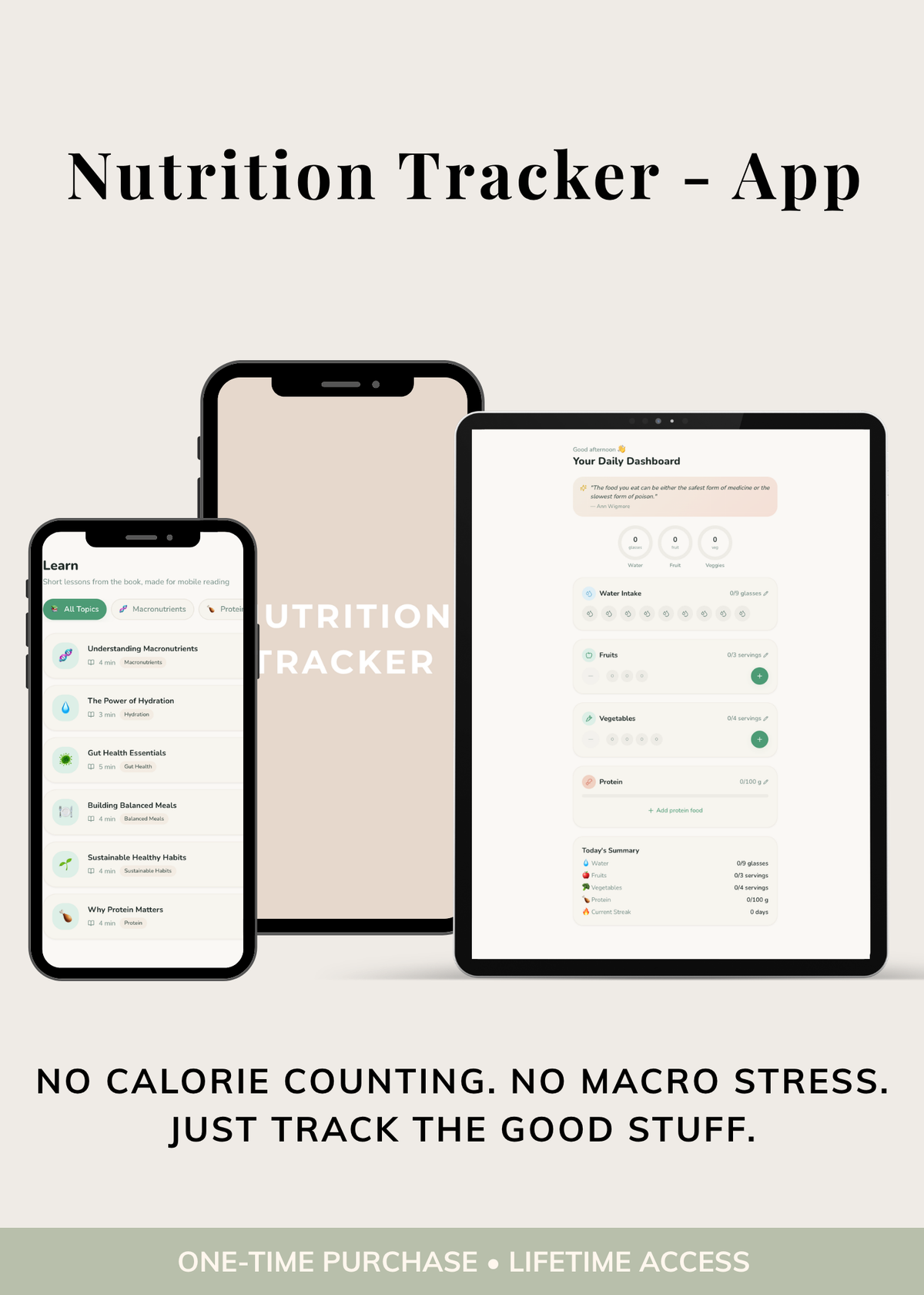 From Food Confusion to Confident Eating – Complete Nutrition Bundle with Guide, Course & Tracker (Lifetime Access)