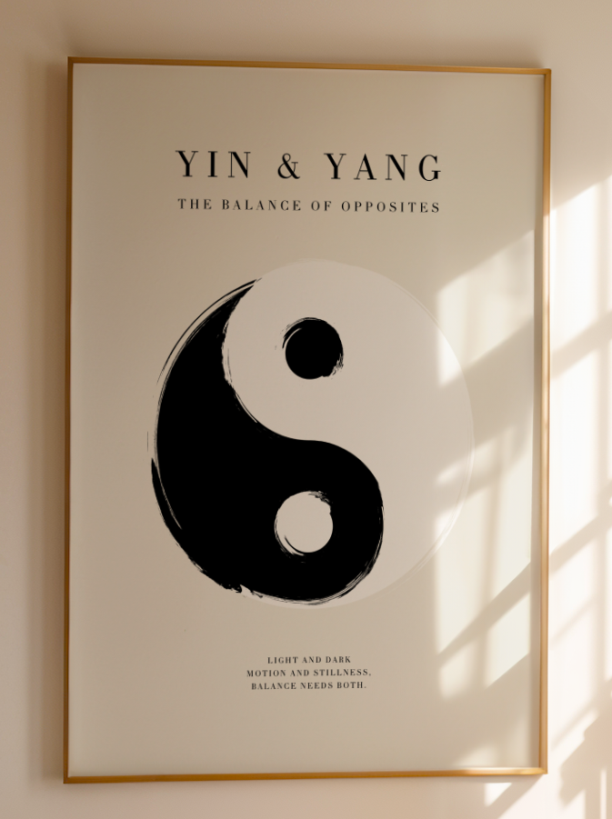 Yin & Yang Wall Art - Printable Digital Download