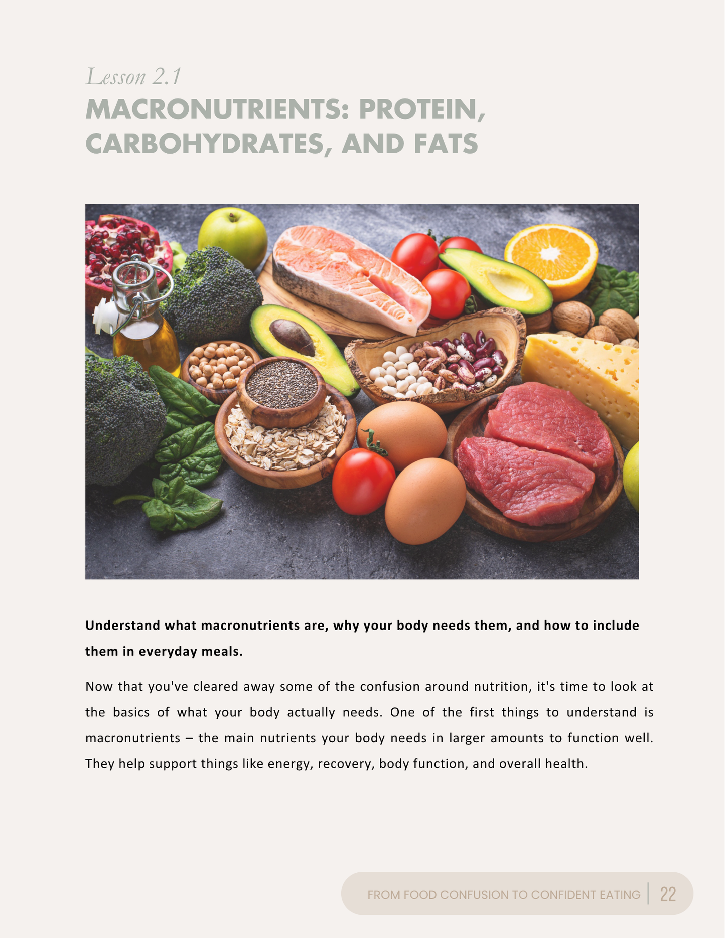 Nutrition Course for Beginners – Balanced Eating & Food Freedom | Instant Download