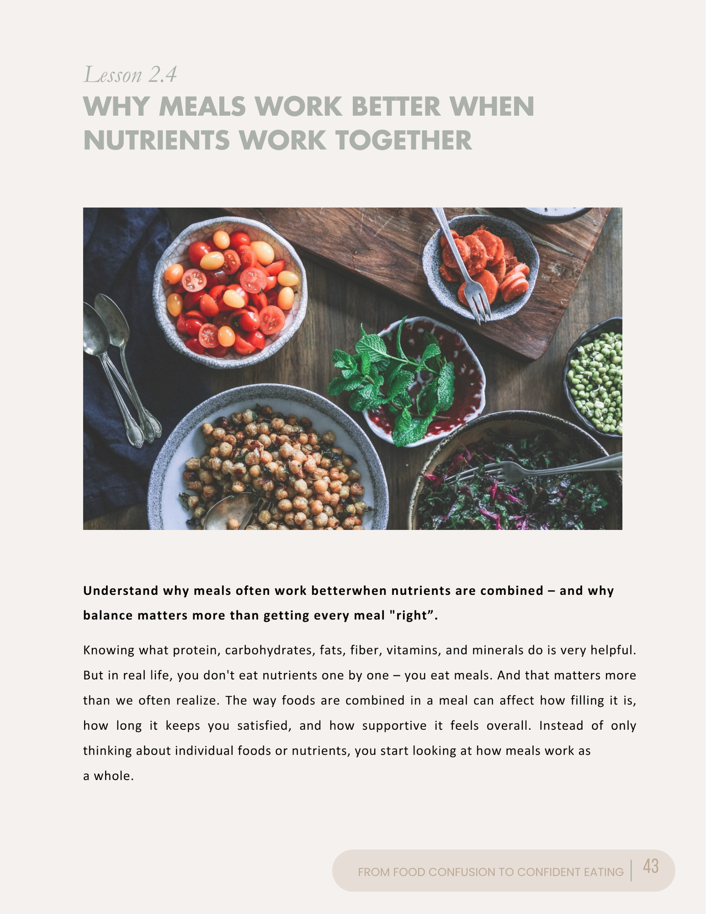 Nutrition Course for Beginners – Balanced Eating & Food Freedom | Instant Download