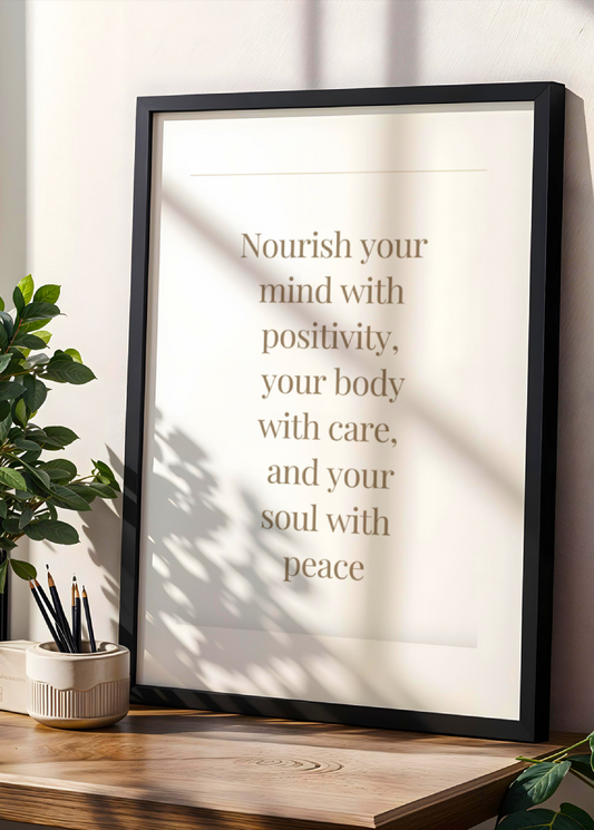 Body, mind, soul quote