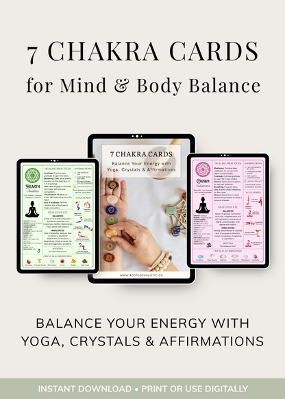 Printable Chakra Cards