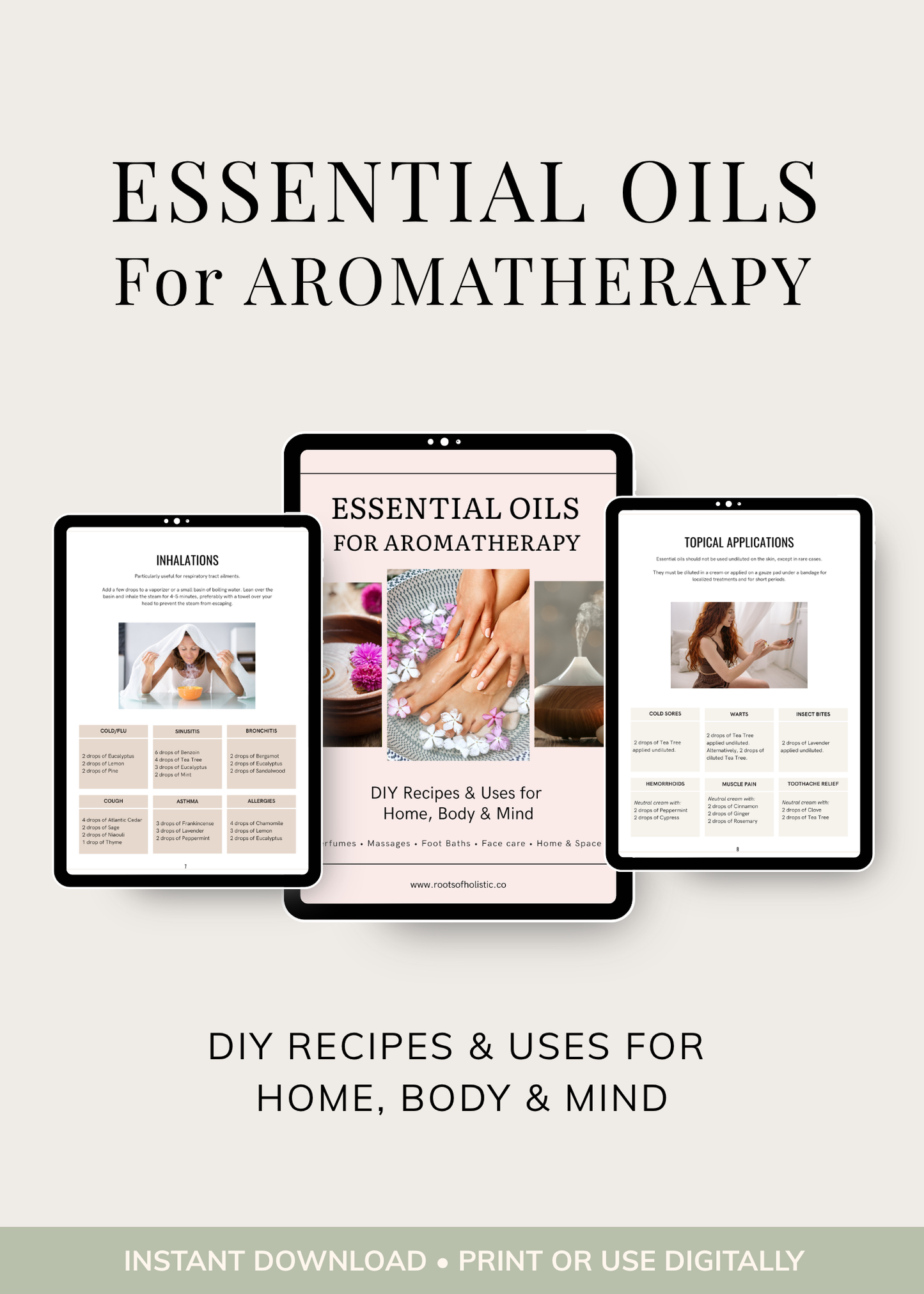 Essential Oils and Aromatherapy Guide: DIY Recipes and Natural Blends (13-Page PDF)