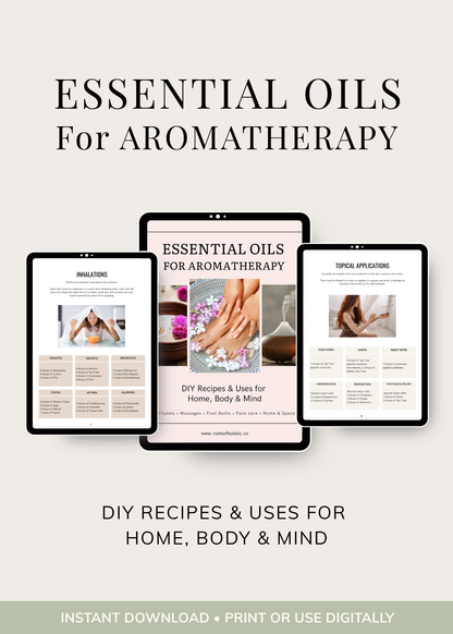 Essential Oils and Aromatherapy Guide: DIY Recipes and Natural Blends (13-Page PDF)