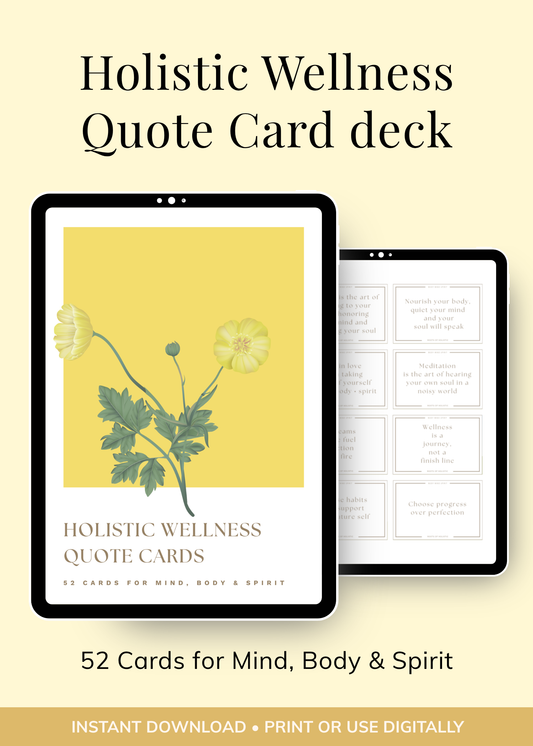 Printable Quote Card Deck for Mind–Body–Soul