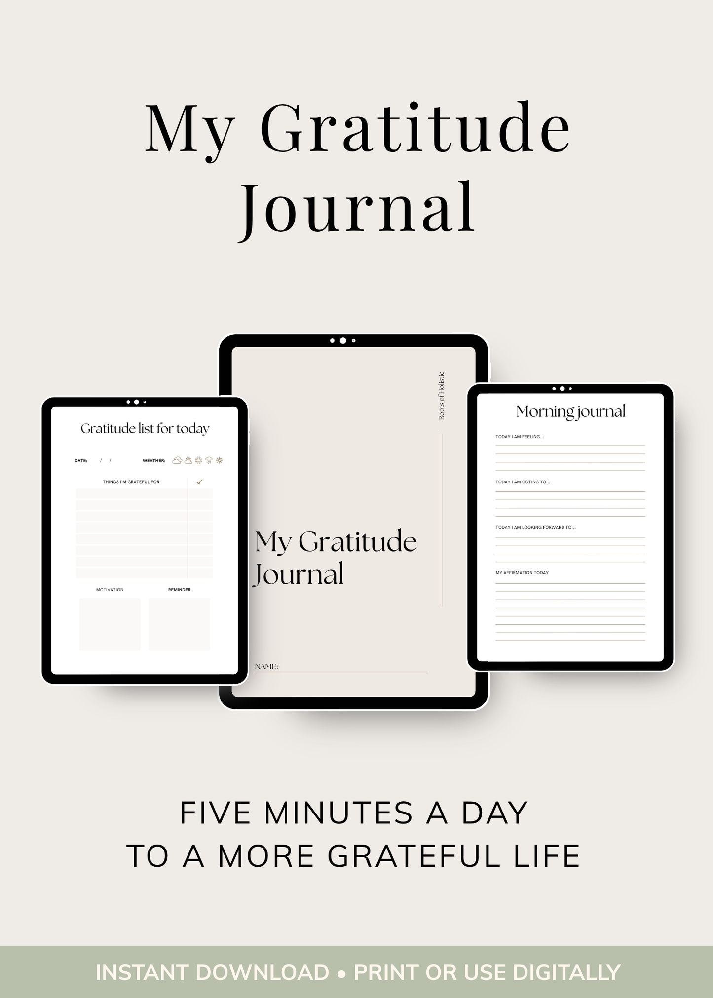 Gratitude Journal - Printable