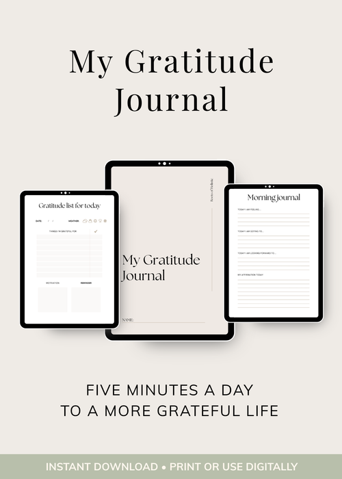 Gratitude Journal - Printable
