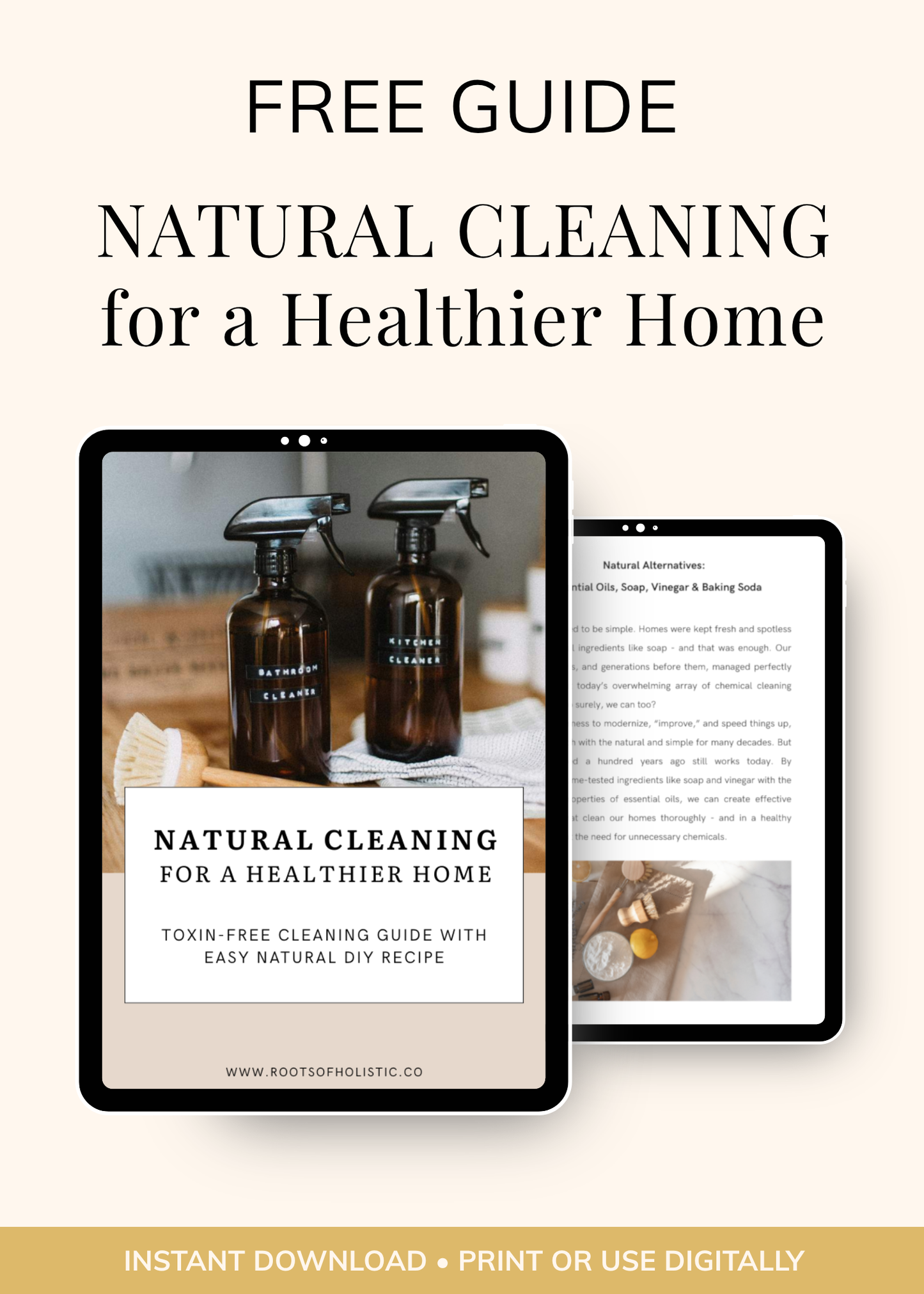 Download for FREE - Natural cleaning Guide