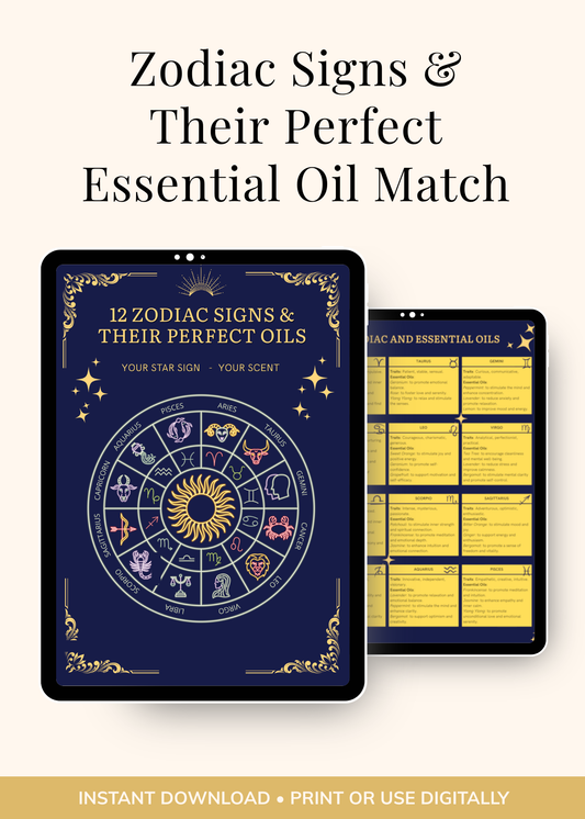 Zodiac Signs & Their Perfect Essential Oils Chart