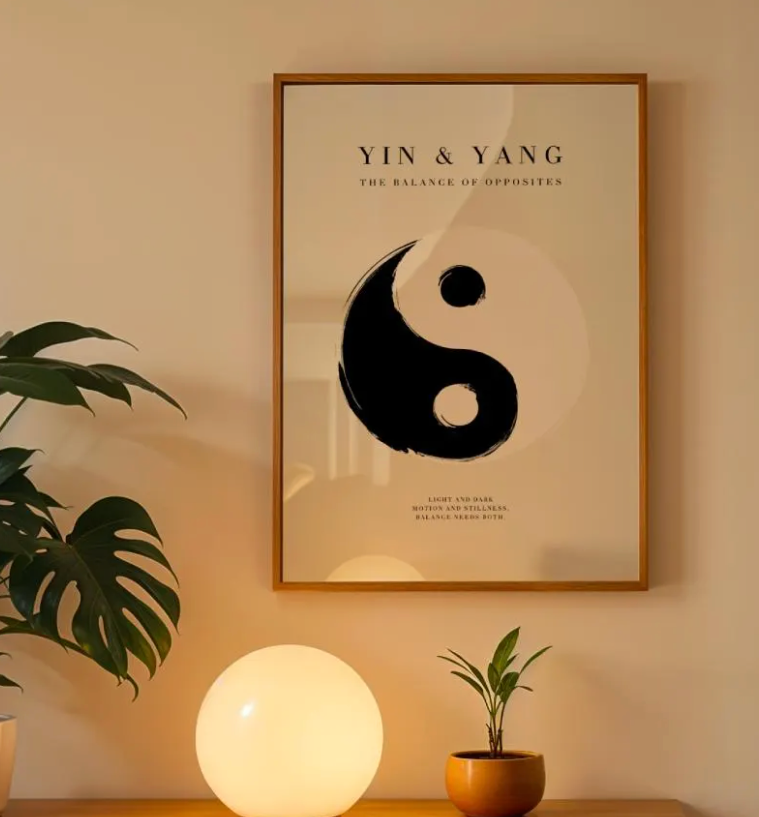 Yin & Yang Wall Art - Printable Digital Download