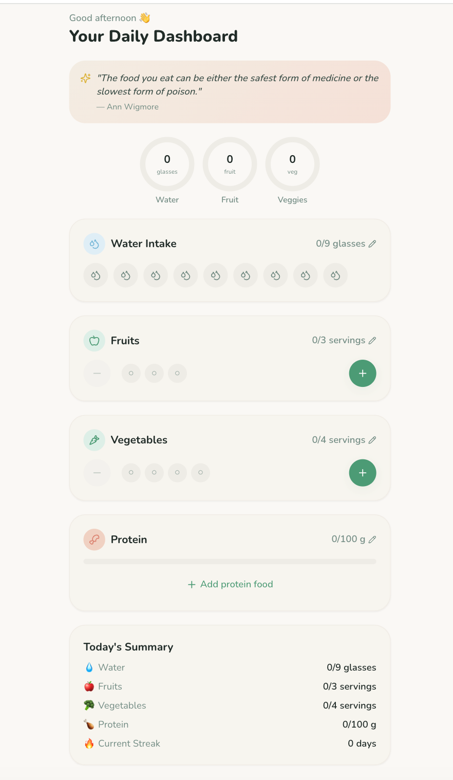 Nutrition Tracker App