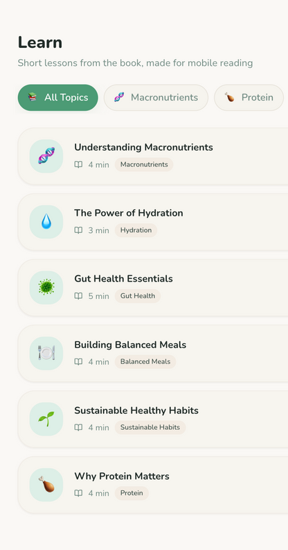 Nutrition Tracker App - Just track the good stuff
